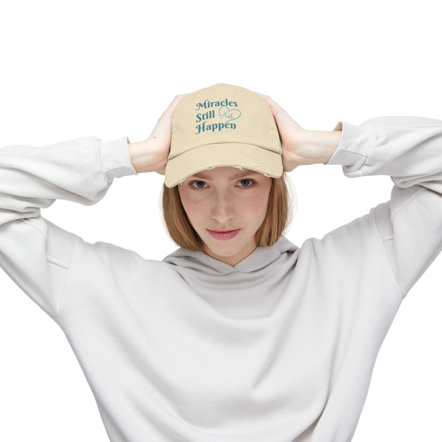 Miracles Still Happen Distressed Cap